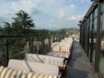 Dachterrasse von unserem Hotel in Kutaissi